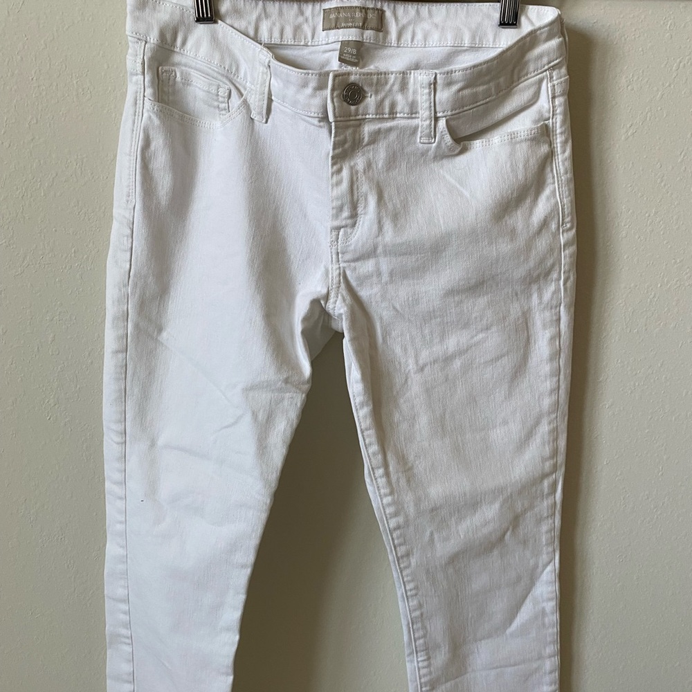 Banana Republic white jeans size 8